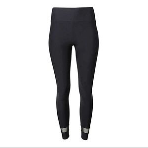 Lanston Sport Leggings Black Mesh Design Size XS